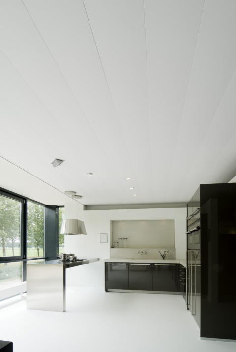 gangpad keuken gevaarlijk Aluminium plafonds voor badkamer, keuken en woonkamer